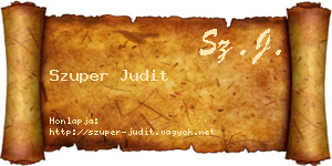 Szuper Judit névjegykártya