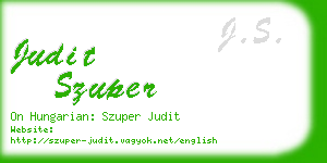 judit szuper business card